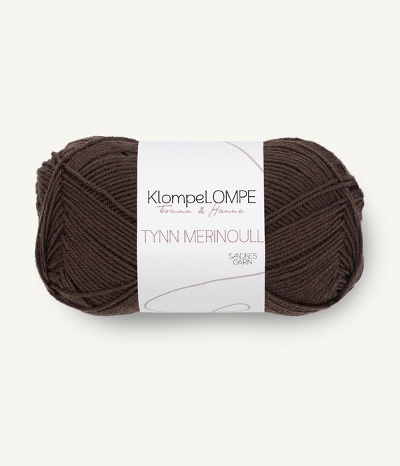 Hovedbilde UT KlompeLOMPE Tynn Merinoull 3081 Mørk Brun 